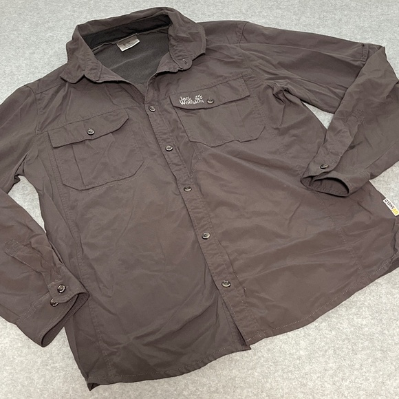 Jack Wolfskin Other - Jack Wolfskin Button Longsleeve Shirt Mens Large Outdoors Fishing Hiking UV